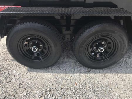 New 2026 Covered Wagon 6x10' Dump, 2' Sides, Spare Tire