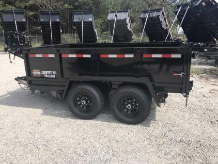 New 2026 Covered Wagon 6x10' Dump, 2' Sides, Spare Tire