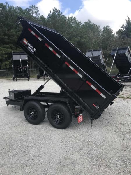 New 2026 Covered Wagon 6x10' Dump, 2' Sides, Spare Tire