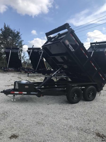 New 2026 Covered Wagon 6x10' Dump, 2' Sides, Spare Tire