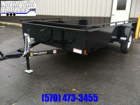 New 2027 Belmont - 6x12 Solid Side Utility Trailer - Black
