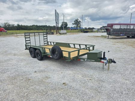New 2027 LOAD TRAIL TANDEM UTILITY W/ 4' RAMP GATE (ARMY GREEN)