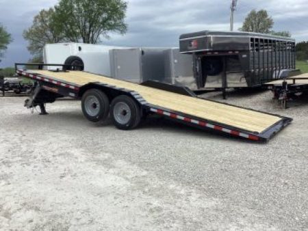 New 2027 H&H Trailers 102x22 Full Width Power Tilt Speedloader Equipment Trailer, 14K