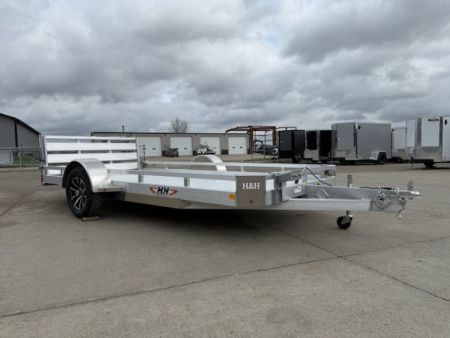 New 2027 H&H Aluminum 78 x14' 3k Low Side Utility Trailer