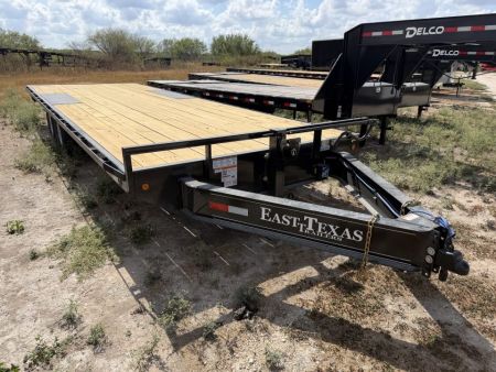 New 2027 East Texas Trailers 102x24ft Bumper Pull Flatbed Trailer