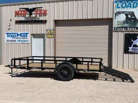 New 2027 Top Hat 77 X12' DSP Utility Trailer W/ BRAKE