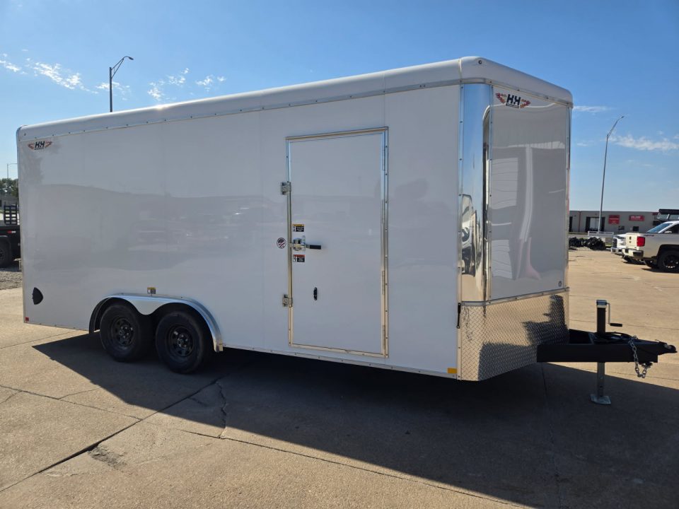New 2027 H&H Trailers 8x18 HH Series Round Top V-Nose 7K Cargo / Enclosed Trailer