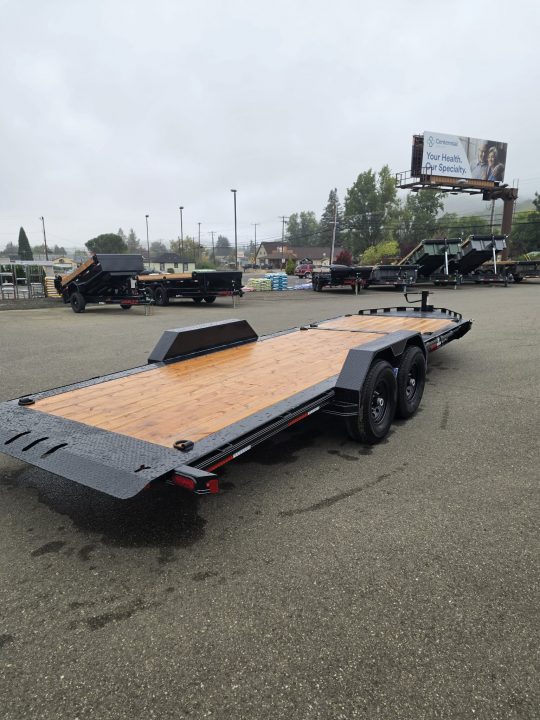 New SPLIT-TILT 2027 DOUBLE A CT147-22 82"X22' 15400 GVWR EQUIPMENT TRAILER