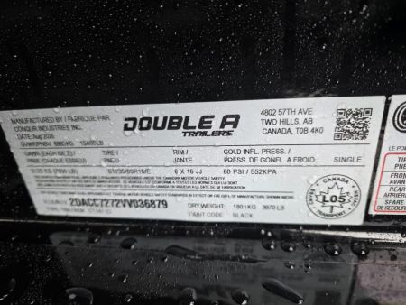 New SPLIT-TILT 2027 DOUBLE A CT147-22 82"X22' 15400 GVWR EQUIPMENT TRAILER
