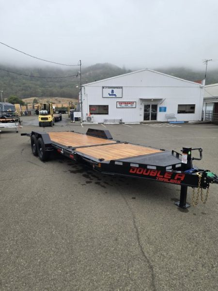 New SPLIT-TILT 2027 DOUBLE A CT147-22 82"X22' 15400 GVWR EQUIPMENT TRAILER