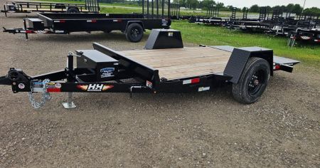 New 2026 H&H Trailers 78x12 10k Gravity Tilt Equipment Trailer