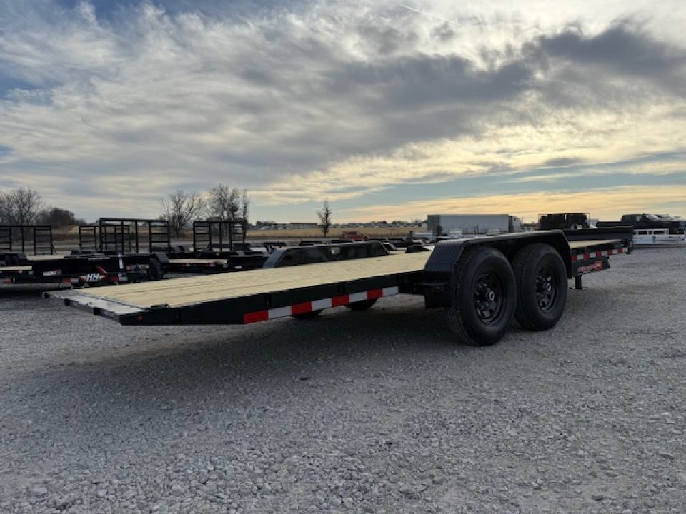 New 2027 H&H 82"X20' 14K Electric Tilt Speed Loader Car Hauler Trailer Trailer
