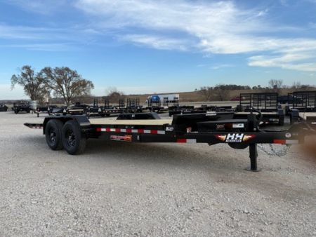 New 2027 H&H 82 X20' 14K Electric Tilt Speed Loader Car Hauler Trailer Trailer