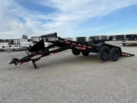 New 2027 H&H 82"X20' 14K Electric Tilt Speed Loader Car Hauler Trailer Trailer