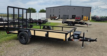 New 2026 H&H Trailers 82x12 Rail Side Utility Trailer