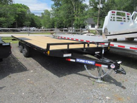New Sure-Trac 8.5 X 20 10K Flatbed Deckover Equipment Trailer