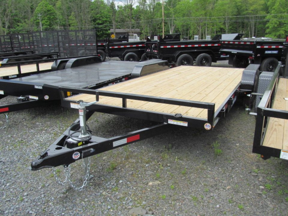 New Sure-Trac 7 X 16 +2 7K Wood Deck Car Hauler