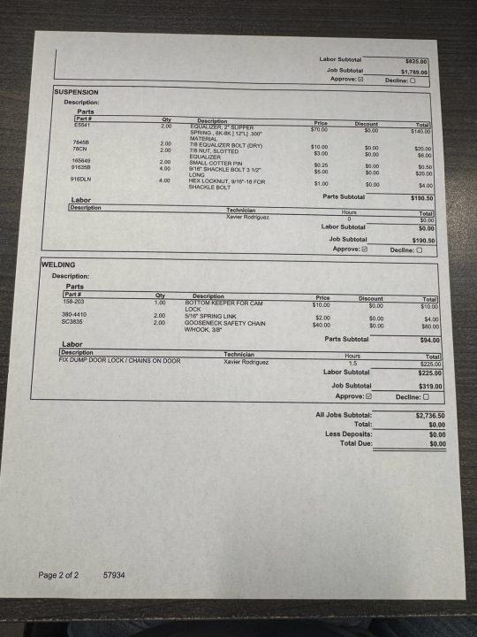 Used 2016 Load Trail 7-14 Dump Other