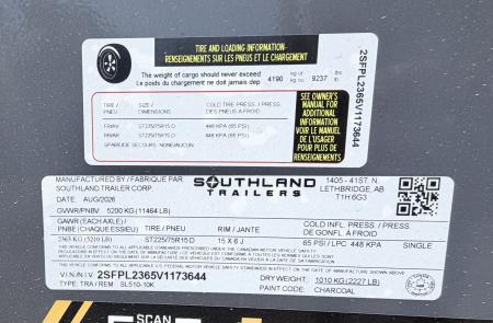 New 2027 Southland Trailers 5-10 Dump 5.2K Axles