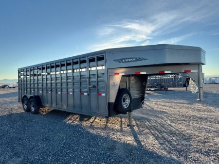 New 2026 Titan Trailer 24' Stock Trailer Stock