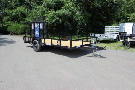 New 2027 Sure-Trac 7x14 Tube Top Utility Trailer - Brake Axle