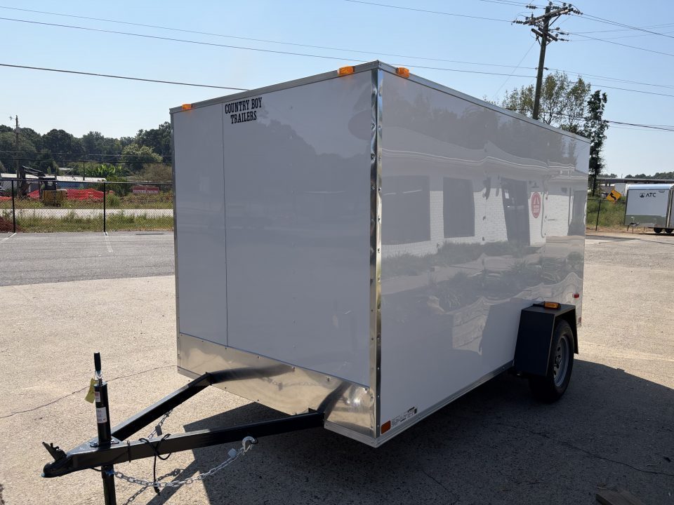 New 2027 Covered Wagon 6x12' Enclosed, Economy Model, 6' Tall