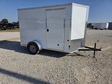New 2027 Rock Solid 6x10 Single Axle Cargo W/ .080 Exterior, Ramp Door & 6'6 HEIGHT