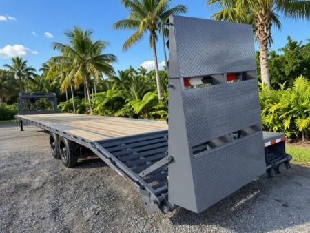 New 2026 Triple Crown Trailers 40' Equipment Trailer with Mega Ramps 35ft + 5ft Dovetail Equipment Trailer