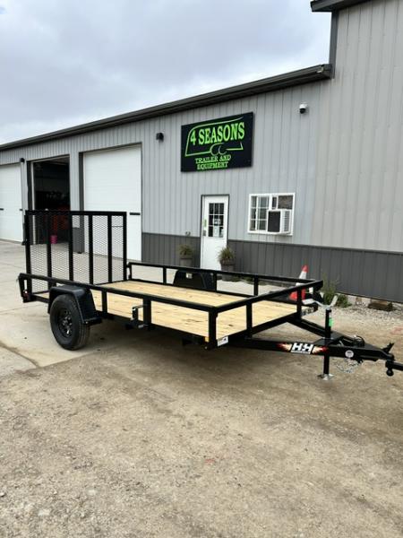 New 2027 H&H Trailers 76 X12' Rail Side Utility 2990k gvwr Utility Trailer