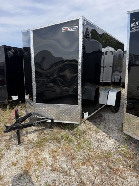 New 2027 HAULIN ENCLOSED HAECO612SA 6X12 SA RAMP DOOR (GVW:2990) BLACK
