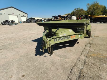 New 2027 RawMaxx LPX16BP16K Dump Trailer 83X16 TA 22  SIDES (GVW:16000) ARMY GREEN/BLACK