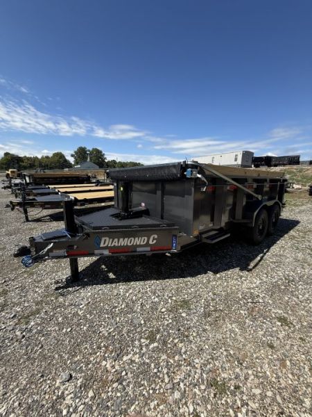 New 2027 Diamond C LPT 207 14’ Dump Trailer, PACESETTER EDITION, HYD JACK, HEAVY FENDERS, 15.5K GVWR