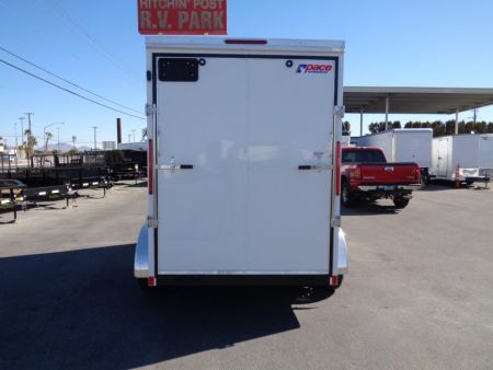 New 2027 Pace American - Out Back DLX - 6x12 V-Nose Tandem Axle 7k Cargo Trailer w/ Rear Ramp Door
