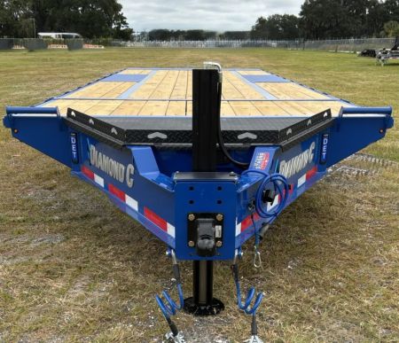 New 2027 Diamond C DET208 DECK OVER POWER TILT TRAILER, HYDRO JACK , WIRELESS REMOTE, SOLAR CHARGER