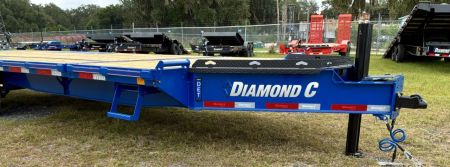 New 2027 Diamond C DET208 DECK OVER POWER TILT TRAILER, HYDRO JACK , WIRELESS REMOTE, SOLAR CHARGER