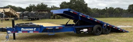 New 2027 Diamond C DET208 DECK OVER POWER TILT TRAILER, HYDRO JACK , WIRELESS REMOTE, SOLAR CHARGER
