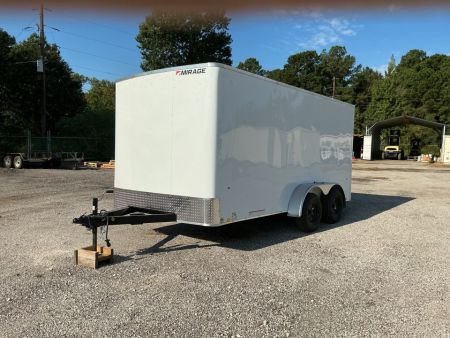 New 2027 Mirage Trailers 7 x 14 EXPO Cargo Flat Top Round Front 7' 0 