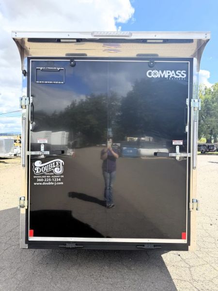 New 2027 Compass 6x12 DLX FLAT TOP Cargo / Enclosed Trailer