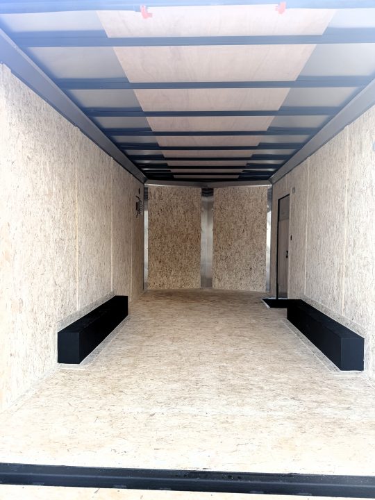 New 2027 Compass 8.5x18- 10k Composite Charcoal Cargo / Enclosed Trailer