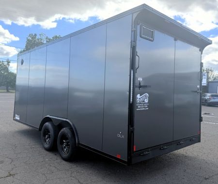 New 2027 Compass 8.5x18- 10k Composite Charcoal Cargo / Enclosed Trailer