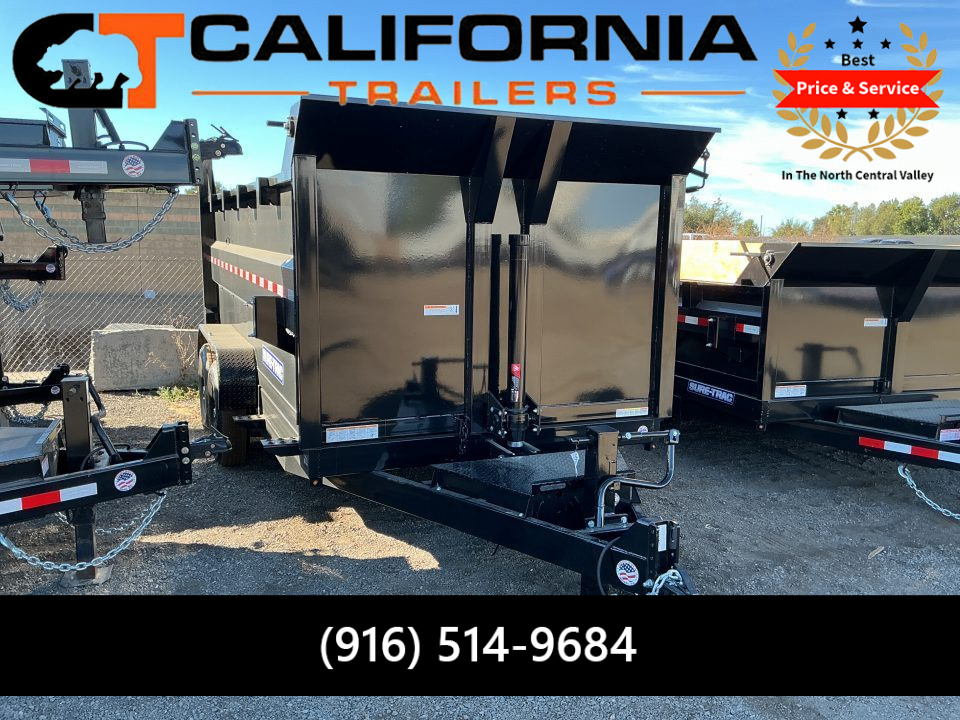 New 2027 Sure-Trac 7x14 HD Low Profile 4ft Side Telescopic 14K Dump Trailer