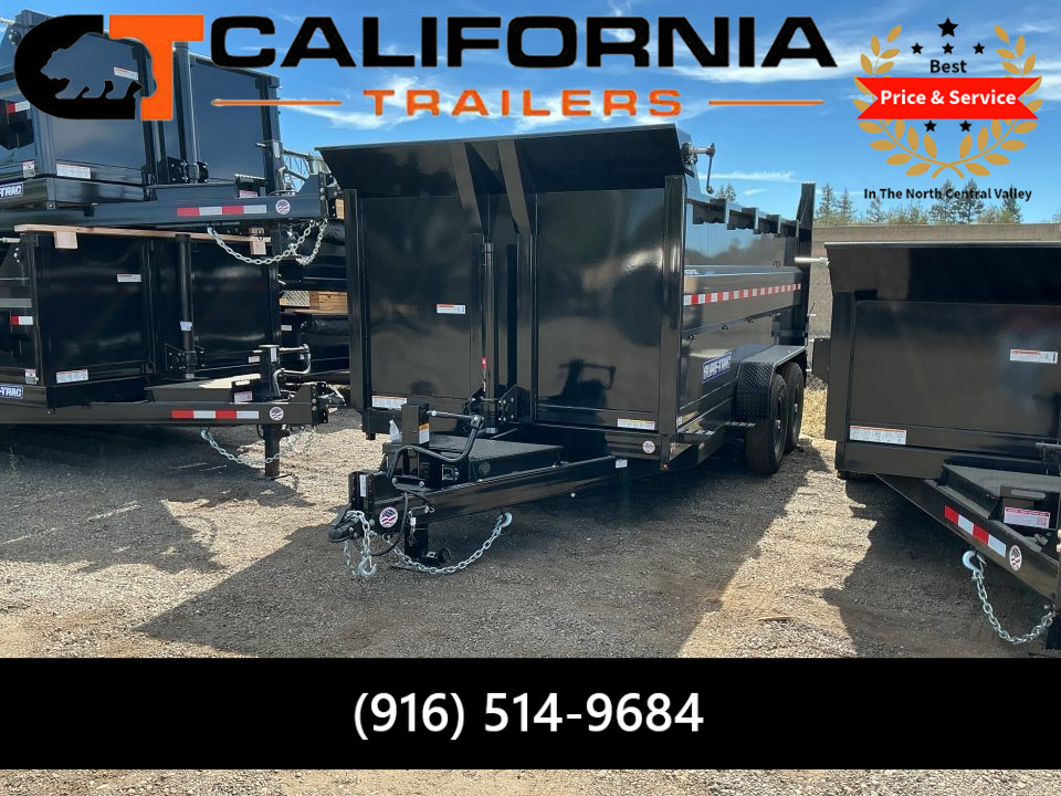 New 2027 Sure-Trac 7x14 HD Low Profile 4ft Side Telescopic 14K Dump Trailer