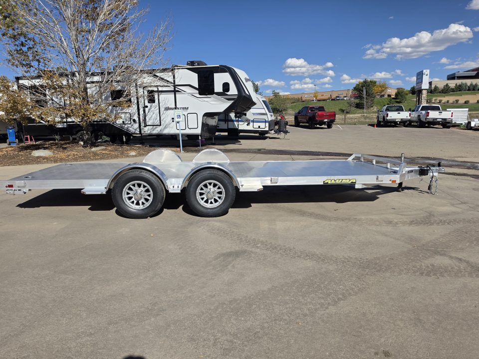 New 2027 Aluma 8220H-TA-EL-R-RTD Flatbed Trailer