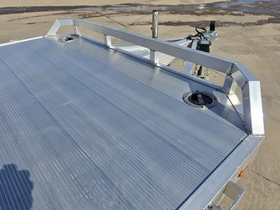 New 2027 Aluma 8220H-TA-EL-R-RTD Flatbed Trailer
