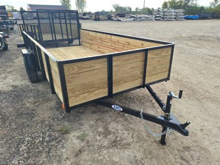 New 2027 AMO 76x14 High Woodside Utility Trailer W/ Led Lights & Spring Assist Gate