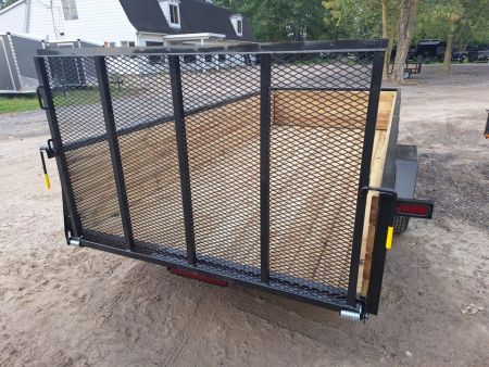 New 2027 AMO 76x14 High Woodside Utility Trailer W/ Led Lights & Spring Assist Gate