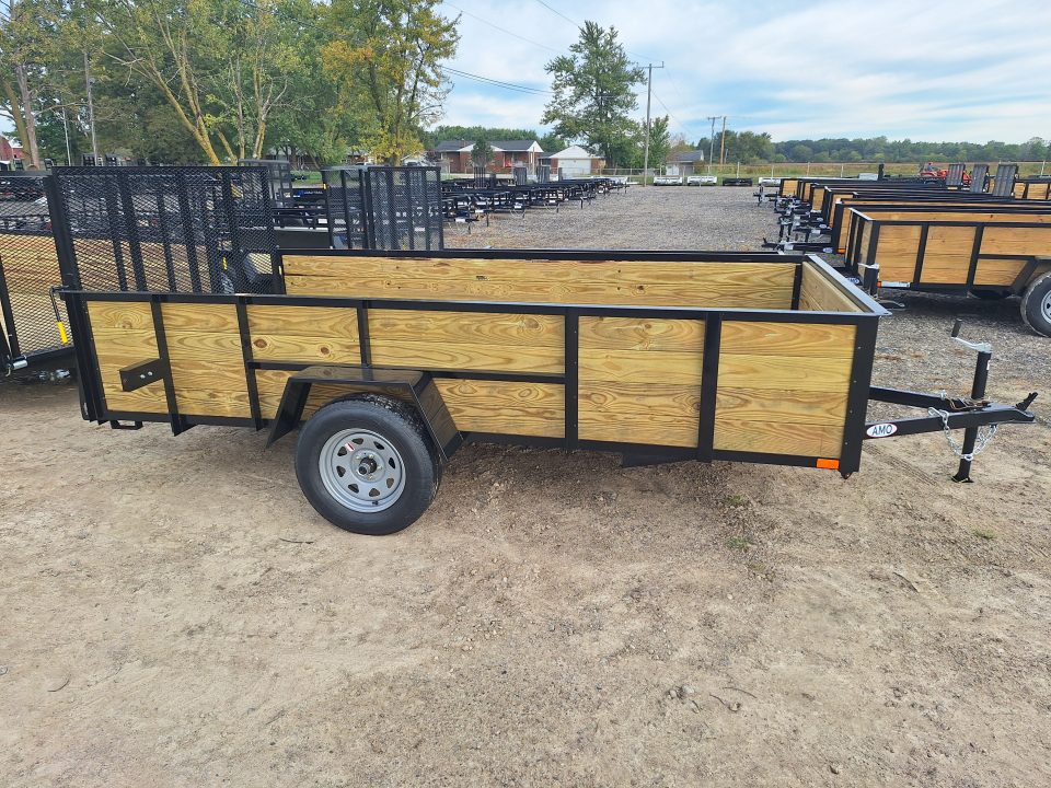 New 2027 AMO 76x12 Woodside Utility Trailer W/Led Lights and Spring Assist Gate