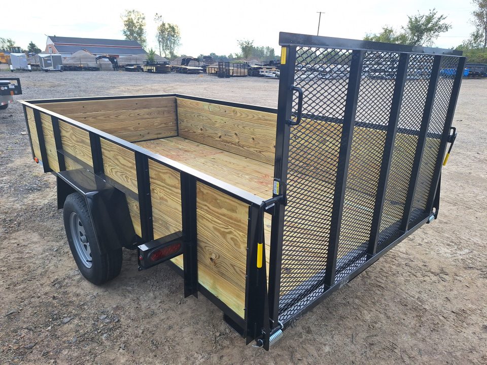 New 2027 AMO 76x12 Woodside Utility Trailer W/Led Lights and Spring Assist Gate