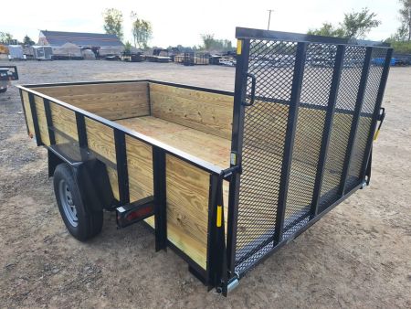 New 2027 AMO 76x12 Woodside Utility Trailer W/Led Lights and Spring Assist Gate