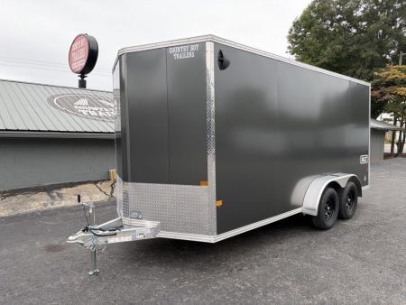 New 2027 ALCOM 7x16' Enclosed, 82  Height, 7K GVWR